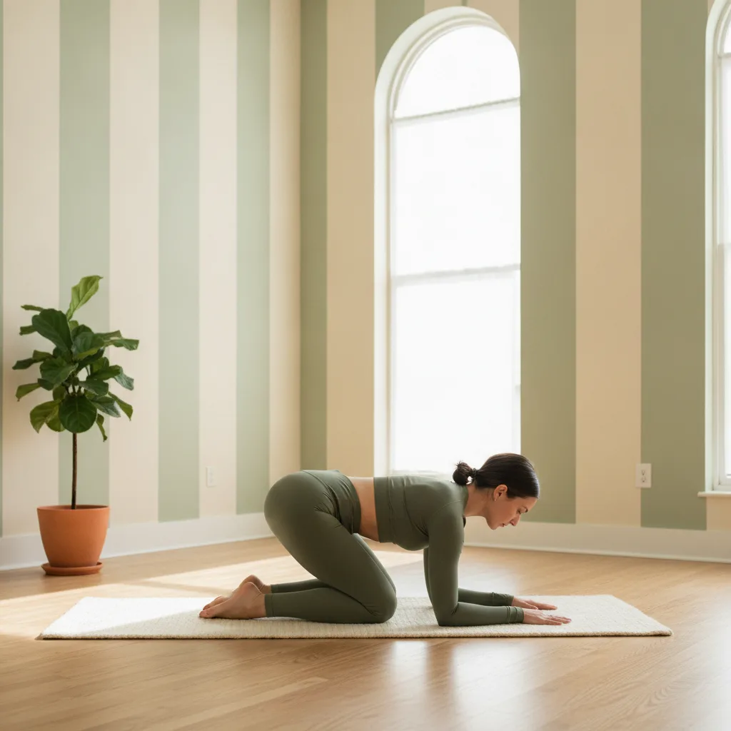 Cat-Cow spinal wave pose